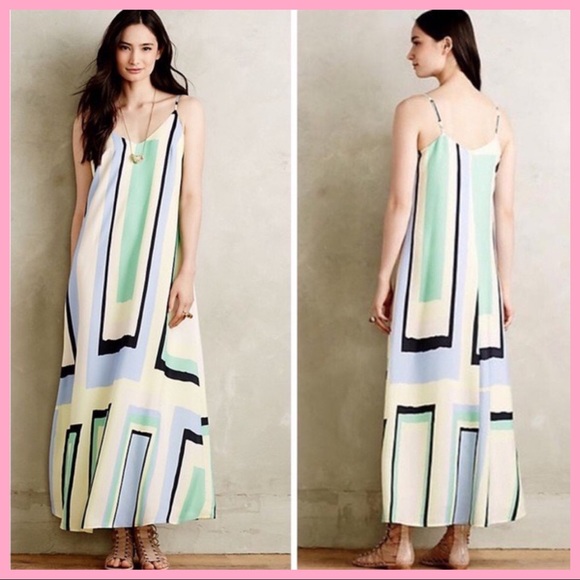 Anthropologie Dresses & Skirts - ANTHRO | Maeve Abstracted Yellow Maxi Dress